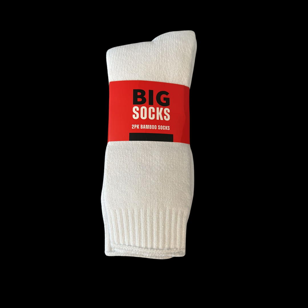 White work socks bamboo