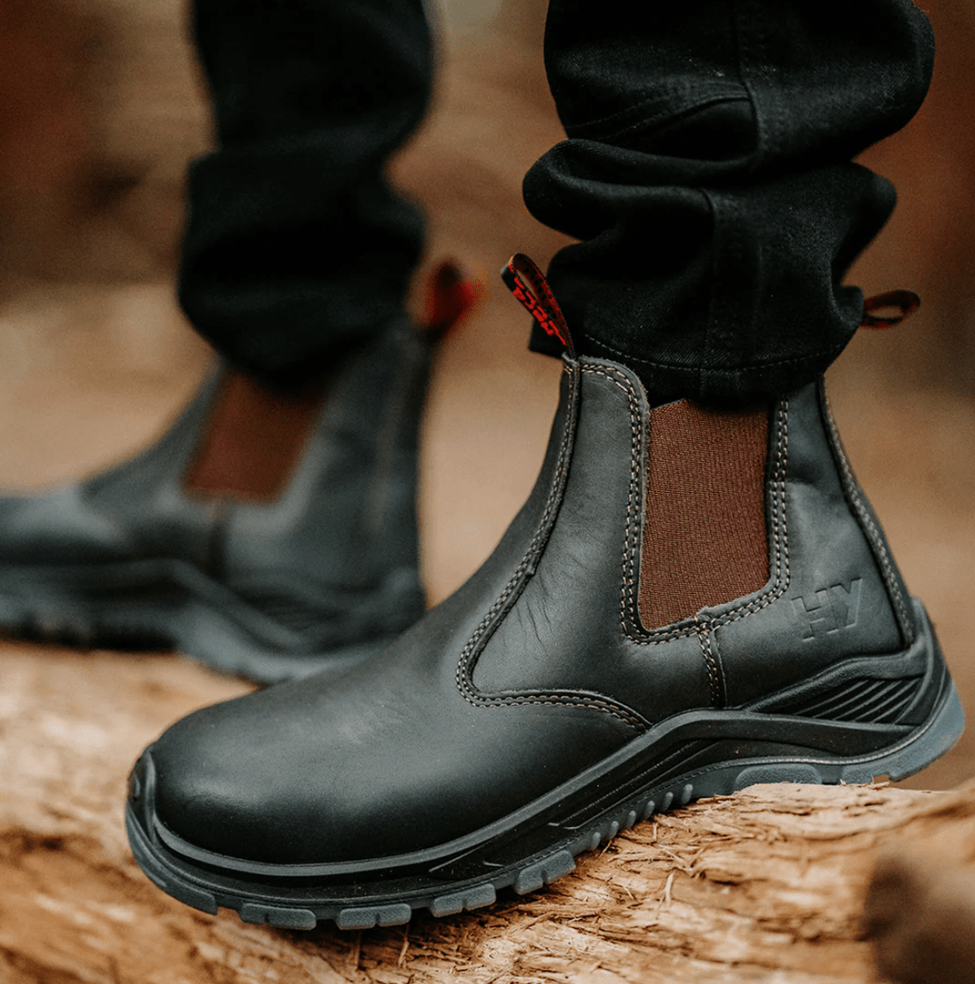 Hard Yakka Mens BANJO Elastic Sided Safety Boots - BIG Boots UK