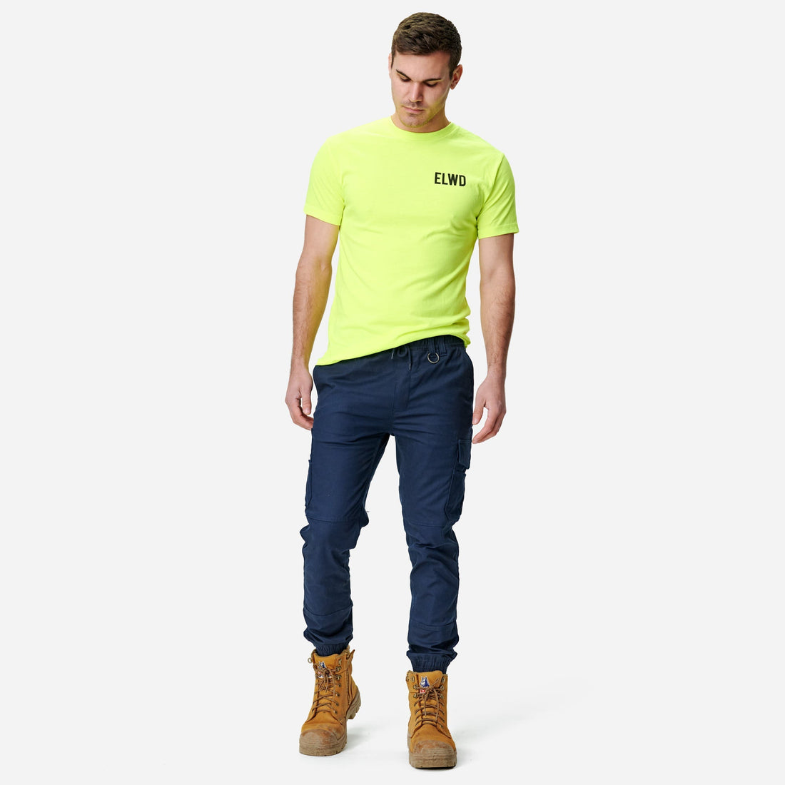 Elwood Men's Elastic Waist Cuffed Trouser - Coming soon - BIG Boots UK