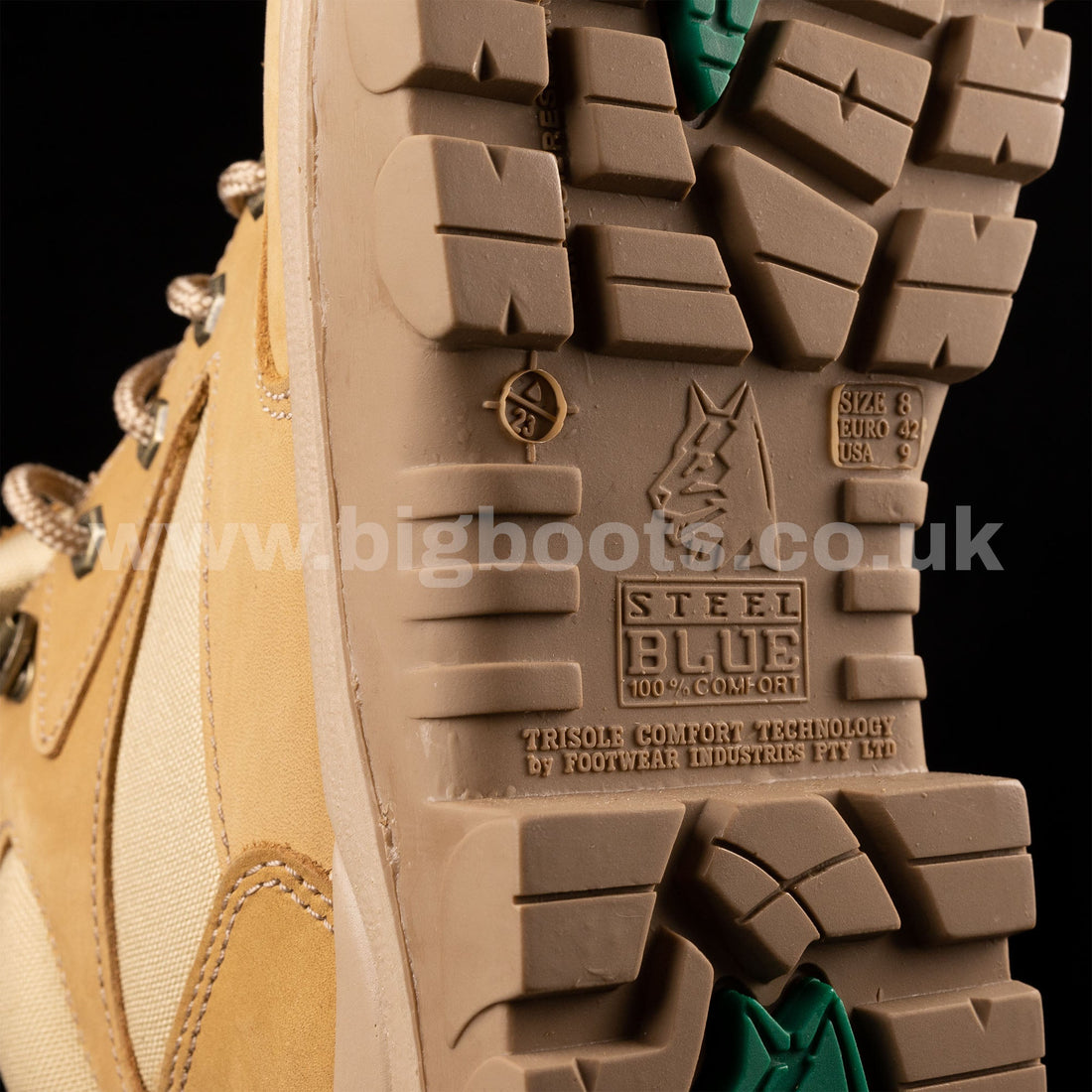 Steel Blue Mens Work Boots Parkes Zip Scuff S3 - SAND - BIG Boots UK