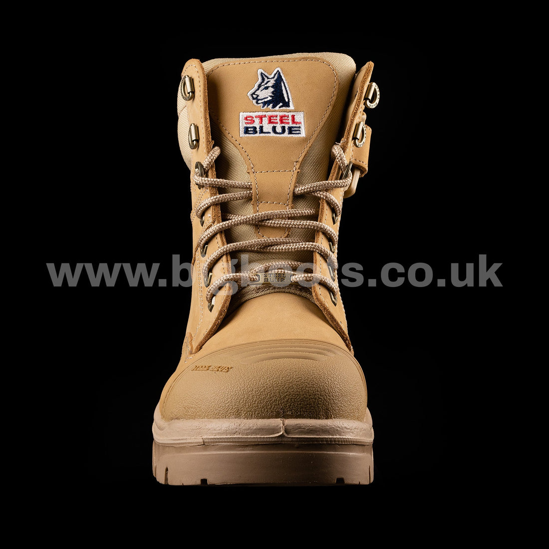 Steel Blue Mens Work Boots Southern Cross Zip S3 - SAND - BIG Boots UK