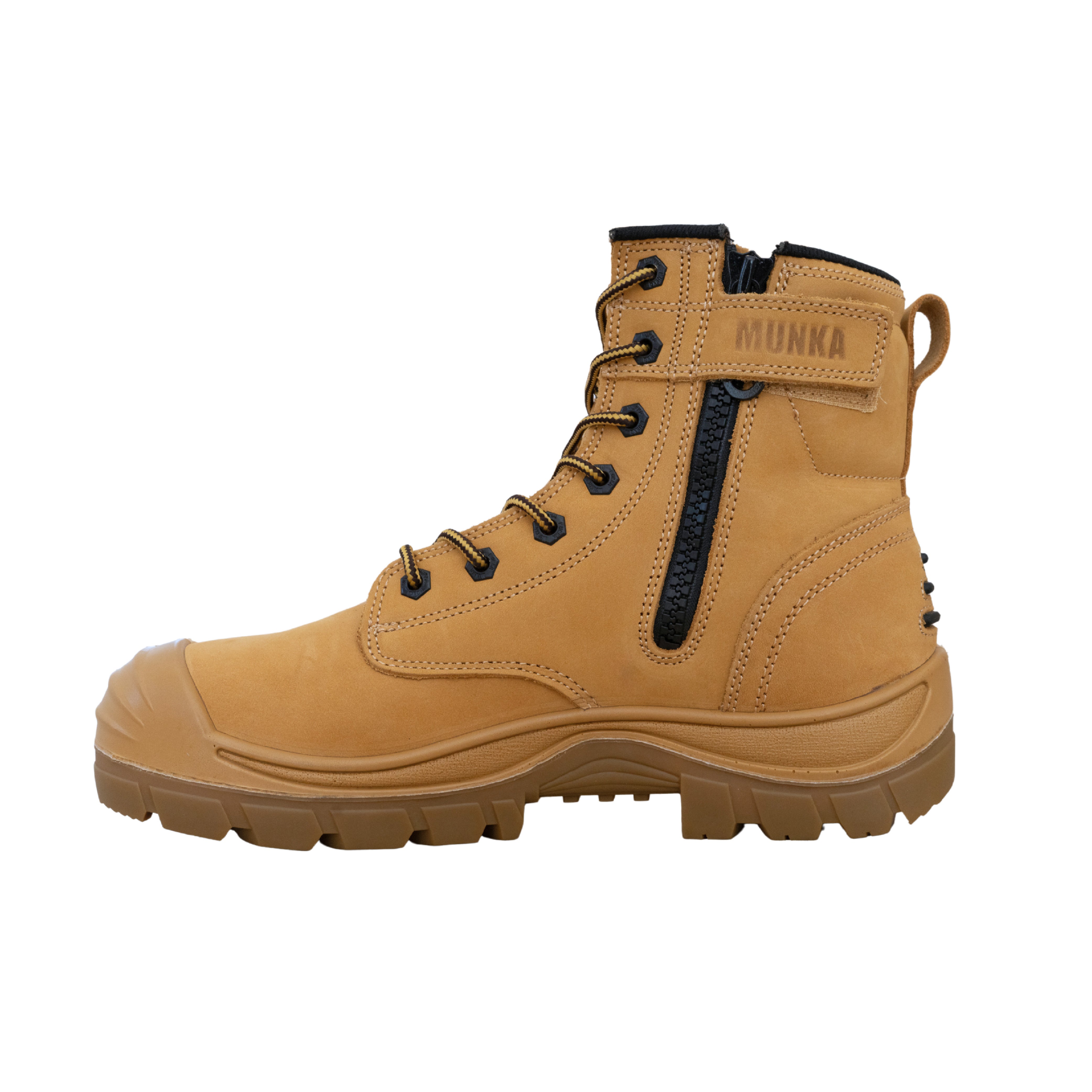 Munka Taurus Wheat Side Zip Safety Boots S2 | Sizes 6–16 – BIG