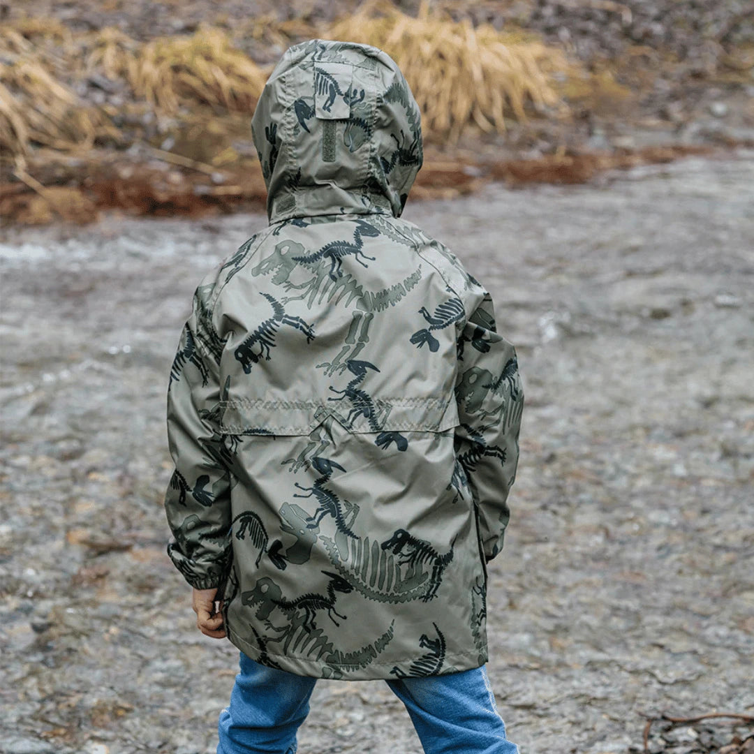 STOWaway Kids Rain Jacket Dino Print BIG Boots UK