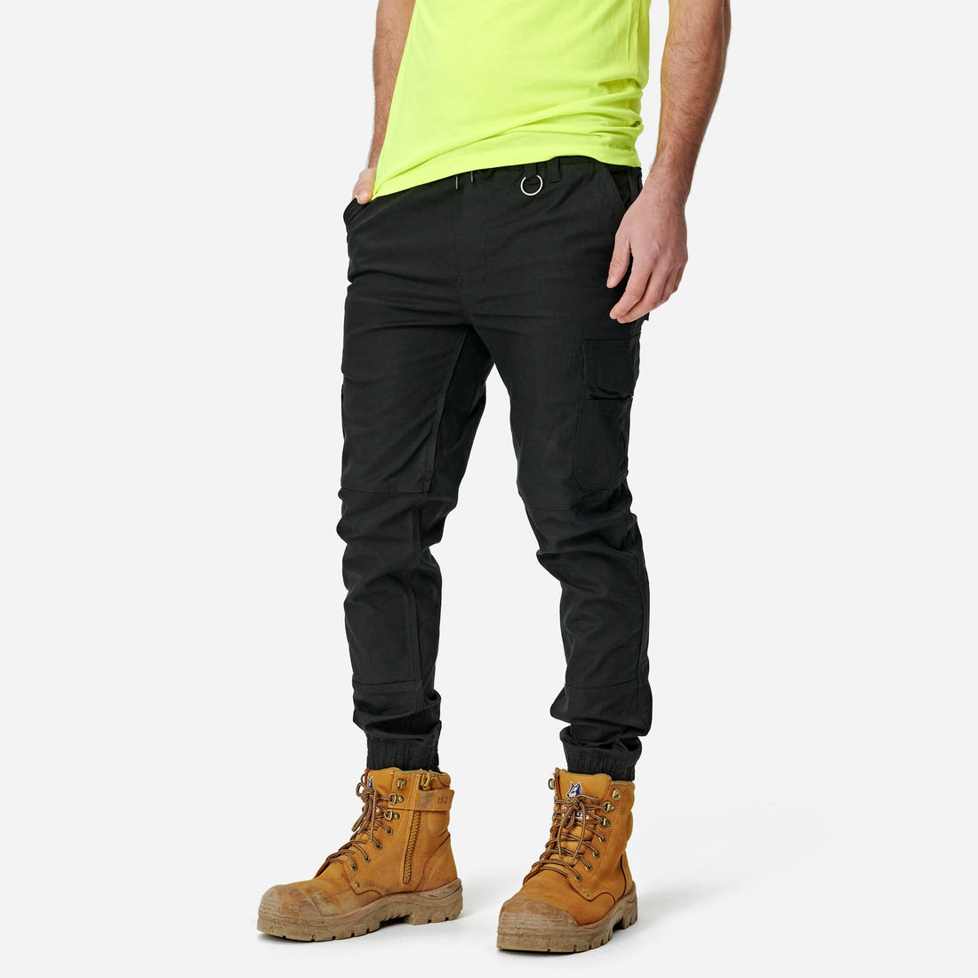 Elwood Men's Elastic Waist Cuffed Trouser - Coming soon - BIG Boots UK