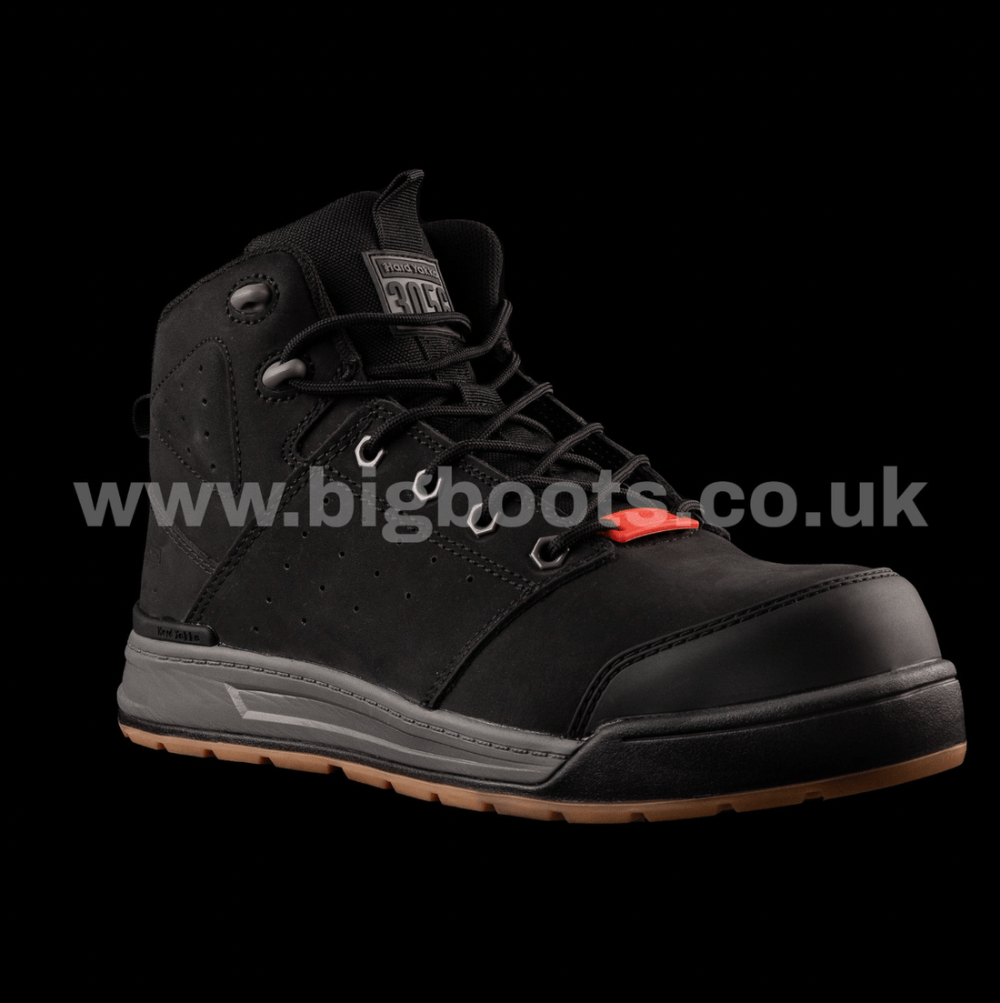 Hard Yakka Mens 3056 Zip Sided Work Boots - Black - BIG Boots UK
