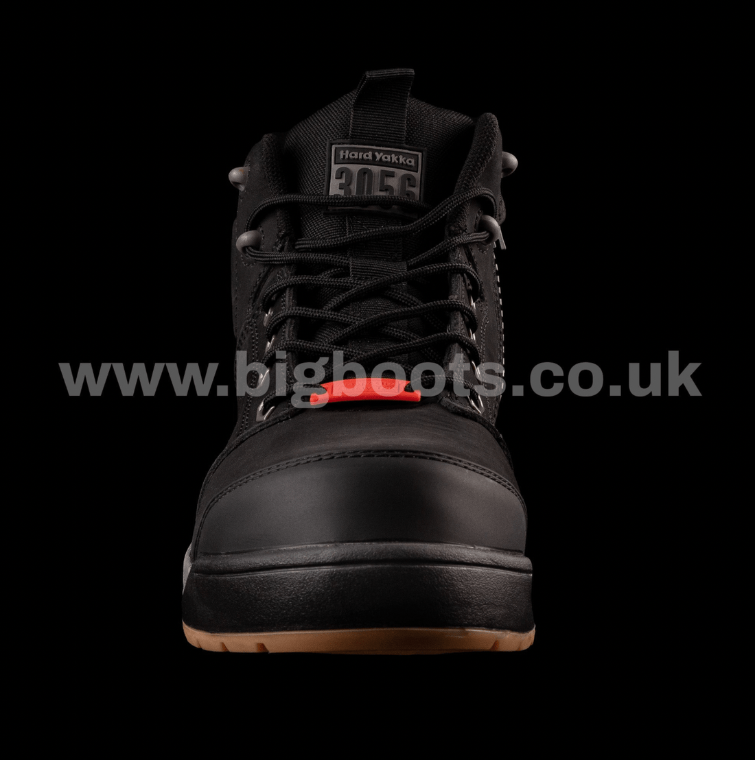 Hard Yakka Mens 3056 Zip Sided Work Boots - Black - BIG Boots UK