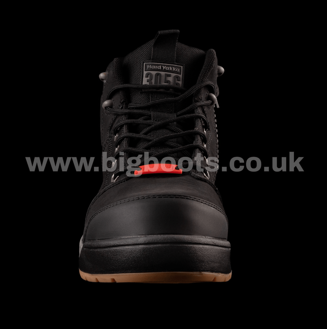 Hard Yakka Mens 3056 Zip Sided Work Boots - Black - BIG Boots UK