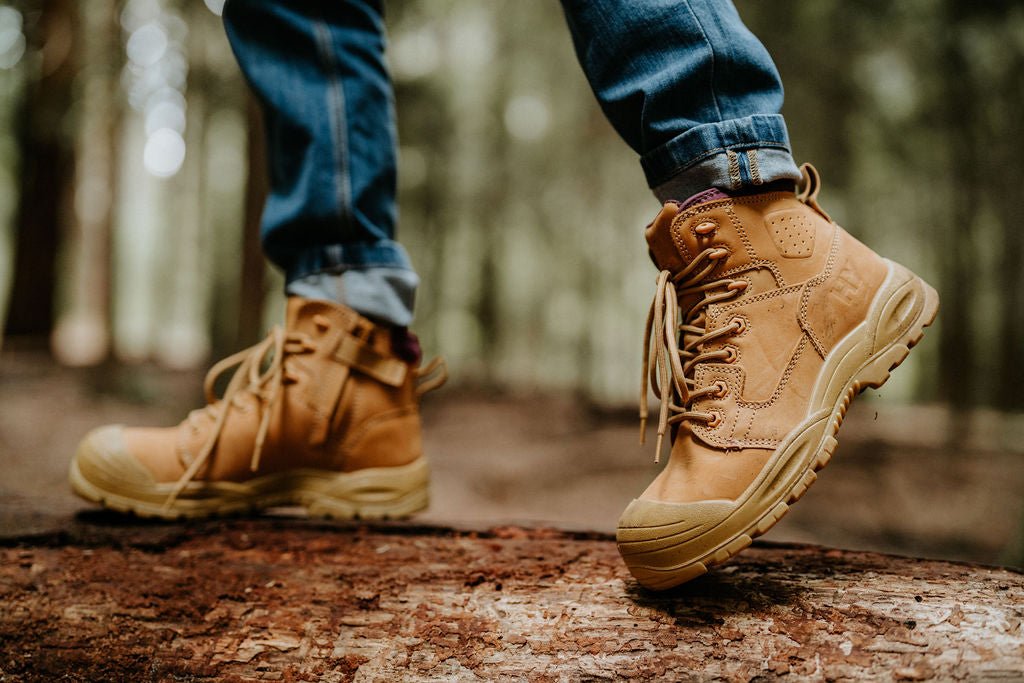 Hard Yakka Zip Sided Legend Work Boots - Wheat - BIG Boots UK