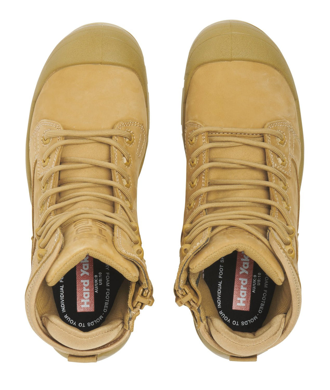 Hard Yakka Zip Sided Legend Work Boots - Wheat - BIG Boots UK