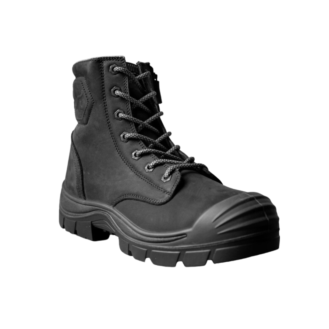 Munka Taurus Side Zip Work Boots - BLACK - BIG Boots UK