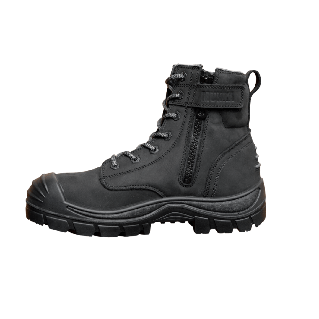 Munka Taurus Work Boots Black Side Zip Work Boots BIG Boots UK