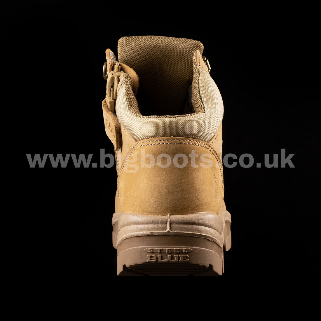 Steel Blue Mens Work Boots Parkes Zip Scuff S3 - SAND - BIG Boots UK