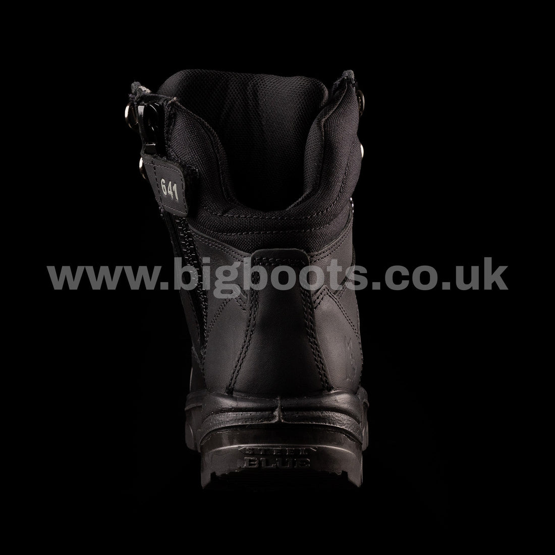 Steel Blue Mens Work Boots Southern Cross Zip GraphTEC™ Scuff S3 - BLACK - BIG Boots UK