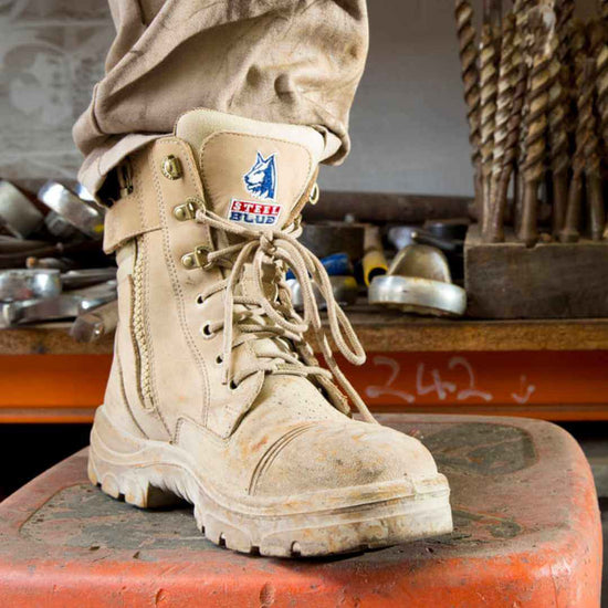 steel blue work boots womens