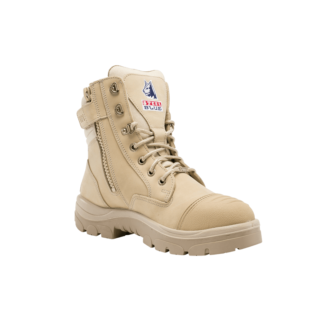 Steel Blue Mens Work Boots Southern Cross Zip S3 - SAND - BIG Boots UK