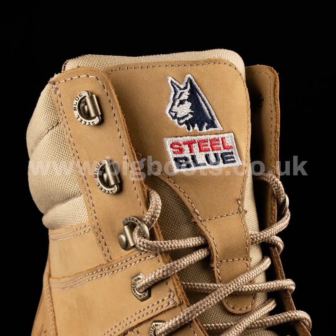 Steel Blue Mens Work Boots Southern Cross Zip S3 - SAND - BIG Boots UK