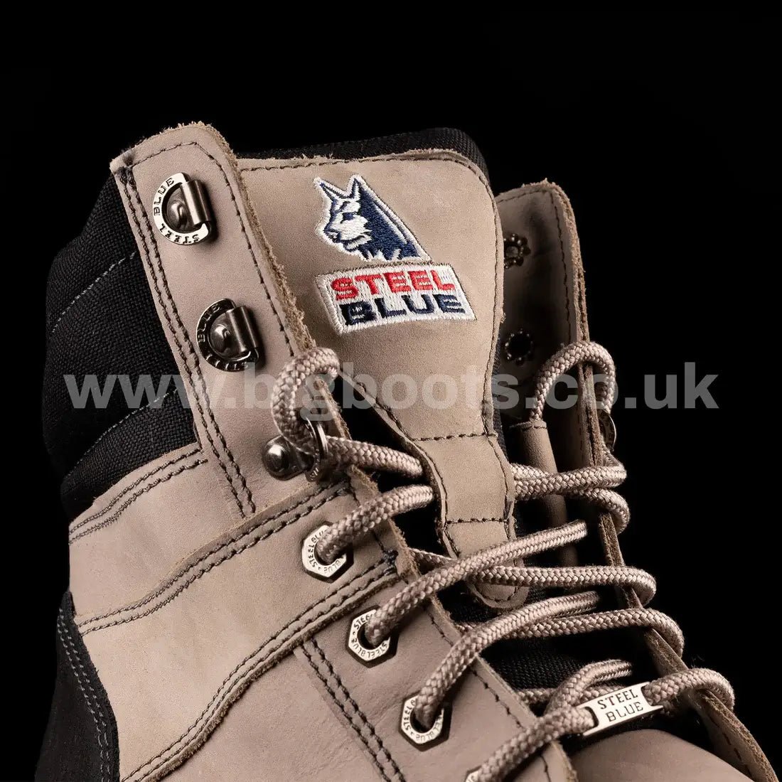 Steel Blue Mens Work Boots Southern Cross Zip S3 - SLATE - BIG Boots UK