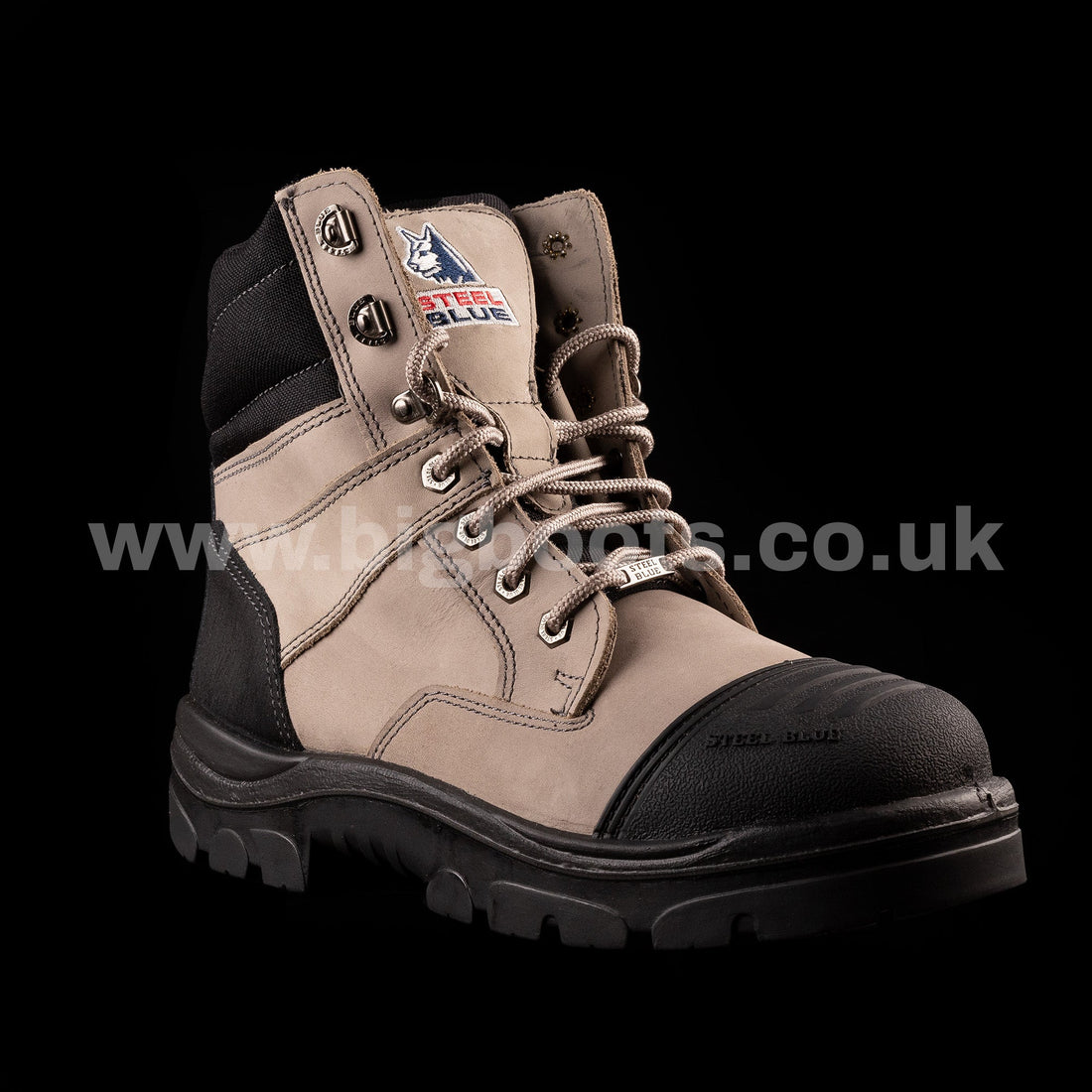 Steel Blue Mens Work Boots Southern Cross Zip S3 - SLATE - BIG Boots UK